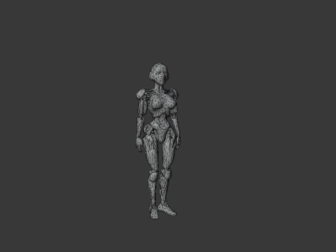 Cyber Woman Modello 3D