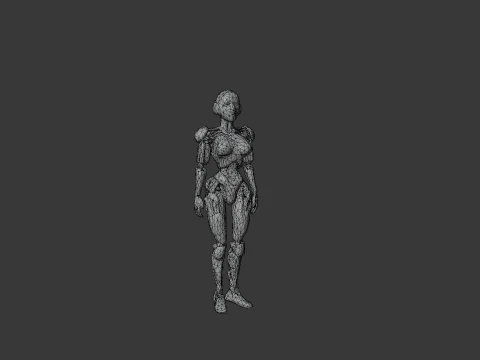 Cyber Woman 3D Model
