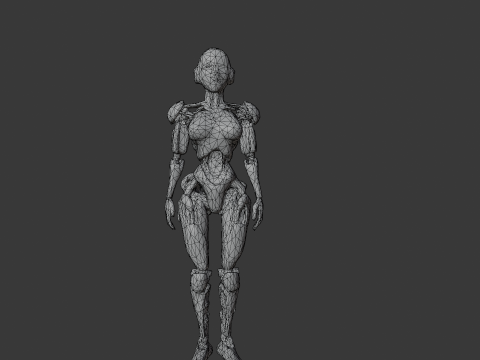 Cyber Woman Modello 3D