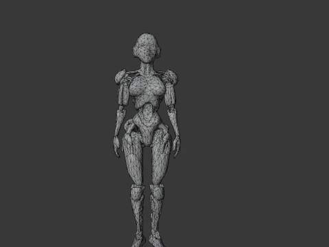 Cyber Woman 3D Model