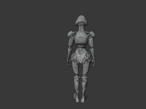 Cyber Woman 3D Model