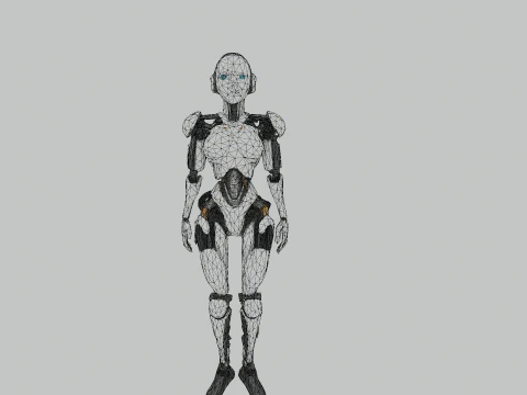 Cyber Woman 3D Model
