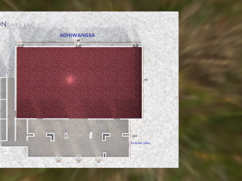 Ballsaal im Konferenzzentrum des Aston Sentul Lake Resort 3D Modell