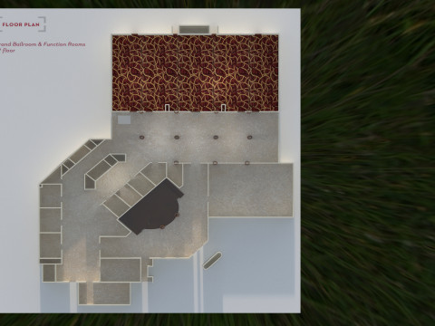 GRAND HYATT BALLSAAL JAKARTA 3D Modell