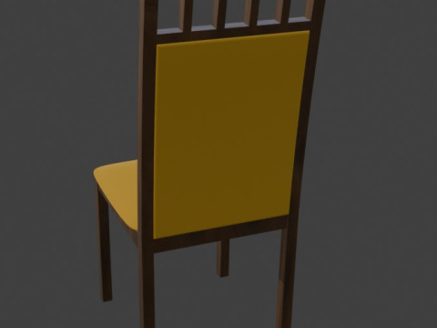 A classic chair designed for the hotel room Model 3D