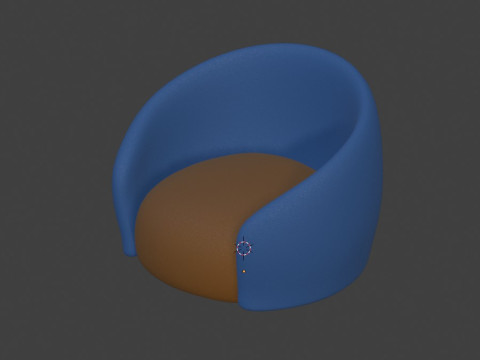 Modern chair designed for a hotel room 3D Model