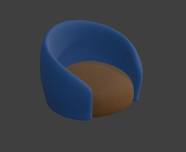 Modern armchair designed for a hotel room 3D Model .c4d .max .obj .3ds .fbx .stl .blend 