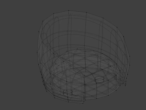 Modern armchair designed for a hotel room 3D Model