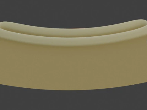 Modern sofa designed for a hotel room 3D Model