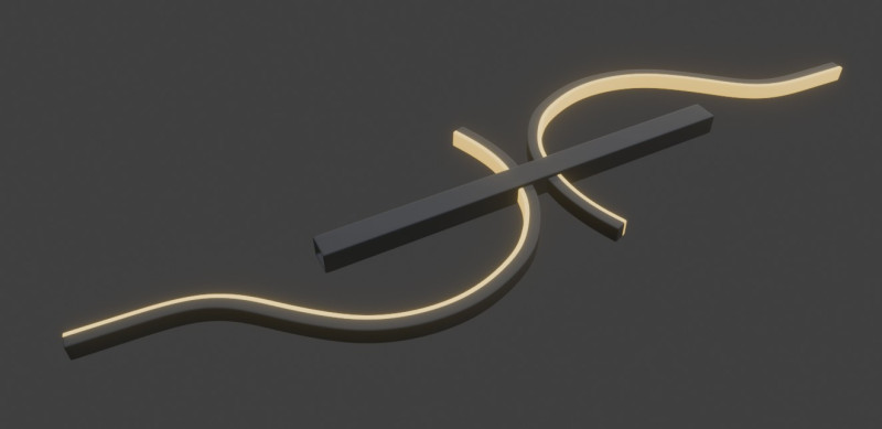 Modern lighting fixture designed for a hotel room 3D मॉडल .c4d .max .obj .3ds .fbx .stl .blend