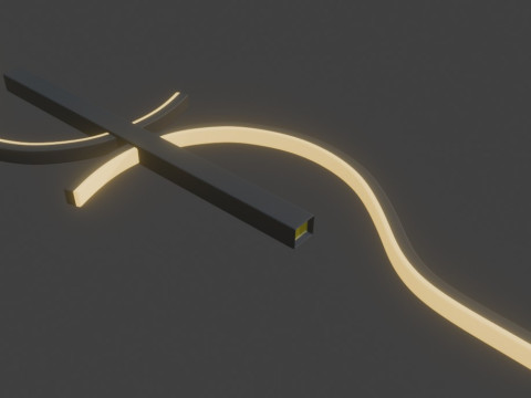 Modern lighting fixture designed for a hotel room 3D मॉडल