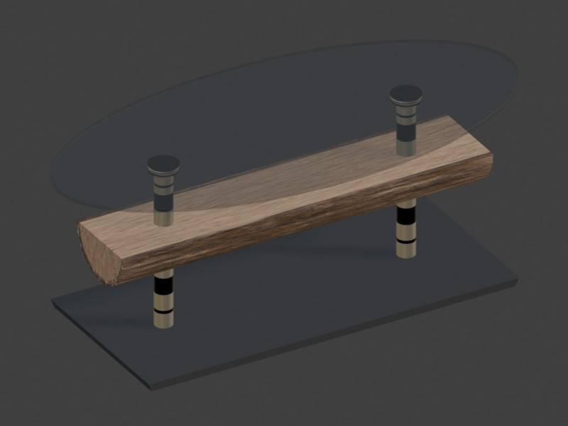 Modern coffee table designed for a hotel room 3D Model .c4d .max .obj .3ds .fbx .stl .blend 