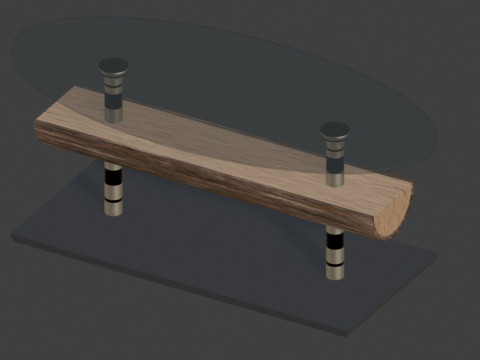 Modern coffee table designed for a hotel room 3D Model