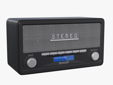 Radio DENVER DAB-18 Modelo 3D