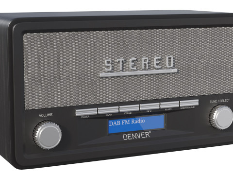 Radio DENVER DAB-18 Modelo 3D