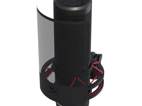 Microphone HYPERX ProCast Modelo 3D