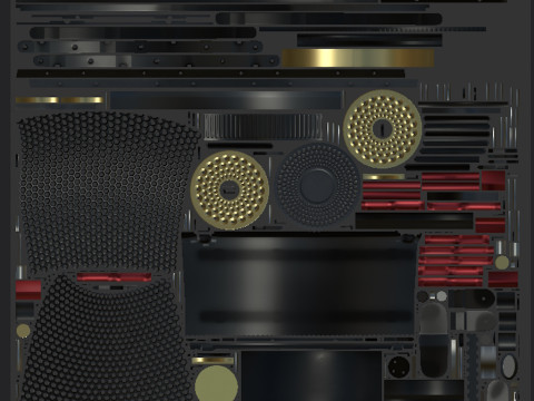 Microphone HYPERX ProCast Modelo 3D