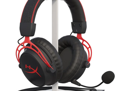 Cuffie HyperX Cloud Alpha Wireless Modello 3D