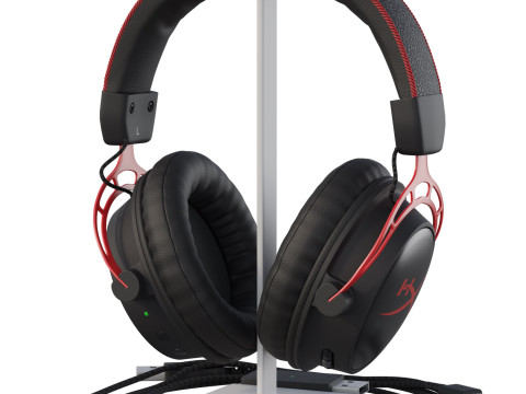 Headphone HyperX Cloud Alpha Wireless 3Dモデル
