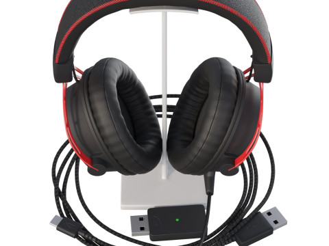 Headphone HyperX Cloud Alpha Wireless 3Dモデル