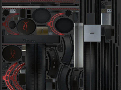 Headphone HyperX Cloud Alpha Wireless 3D Model