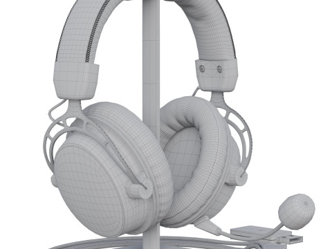 Headphone HyperX Cloud Alpha Wireless 3Dモデル