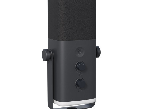 Dynamic microphone Fifine TAM8 USB-XLR Black 3D Model