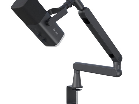 Dynamic microphone Fifine TAM8 USB-XLR Black 3D Model