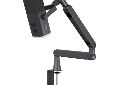 Dynamic microphone Fifine TAM8 USB-XLR Black 3D Model