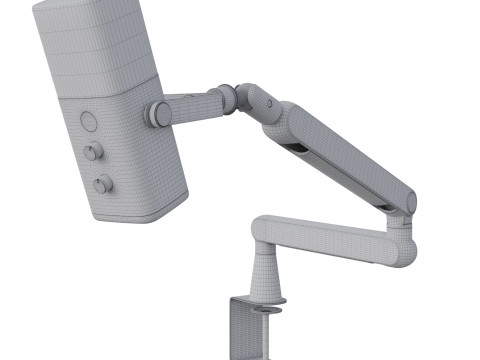 Dynamic microphone Fifine TAM8 USB-XLR Black 3D Model