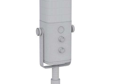 Dynamic microphone Fifine TAM8 USB-XLR Black 3D Model