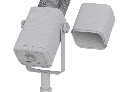 Dynamic microphone Fifine TAM8 USB-XLR Black 3D Model