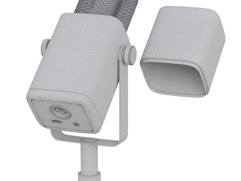 Dynamic microphone Fifine TAM8 USB-XLR Black 3D Model