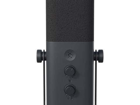 Dynamic microphone Fifine TAM8 USB-XLR Black 3D Model