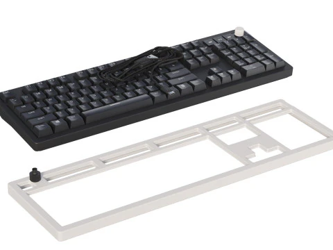 Wired keyboard HyperX Alloy Rise PBT HX Red USB Black 3D Model