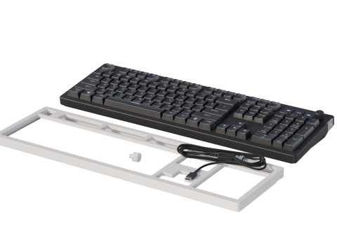 Wired keyboard HyperX Alloy Rise PBT HX Red USB Black Model 3D