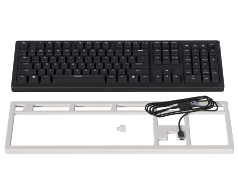 Wired keyboard HyperX Alloy Rise PBT HX Red USB Black Model 3D