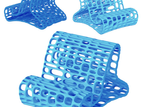 PHONE STAND chair art Model do druku 3D