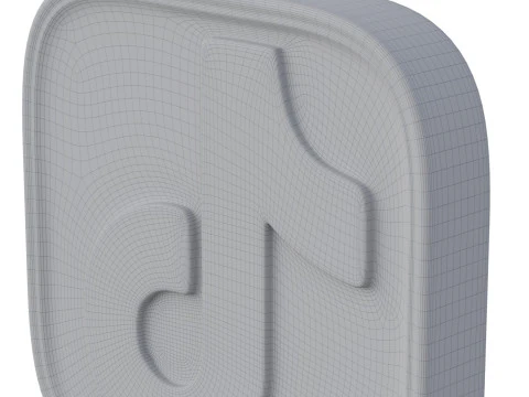 Social Media Logo Keychains 3D Print Model
