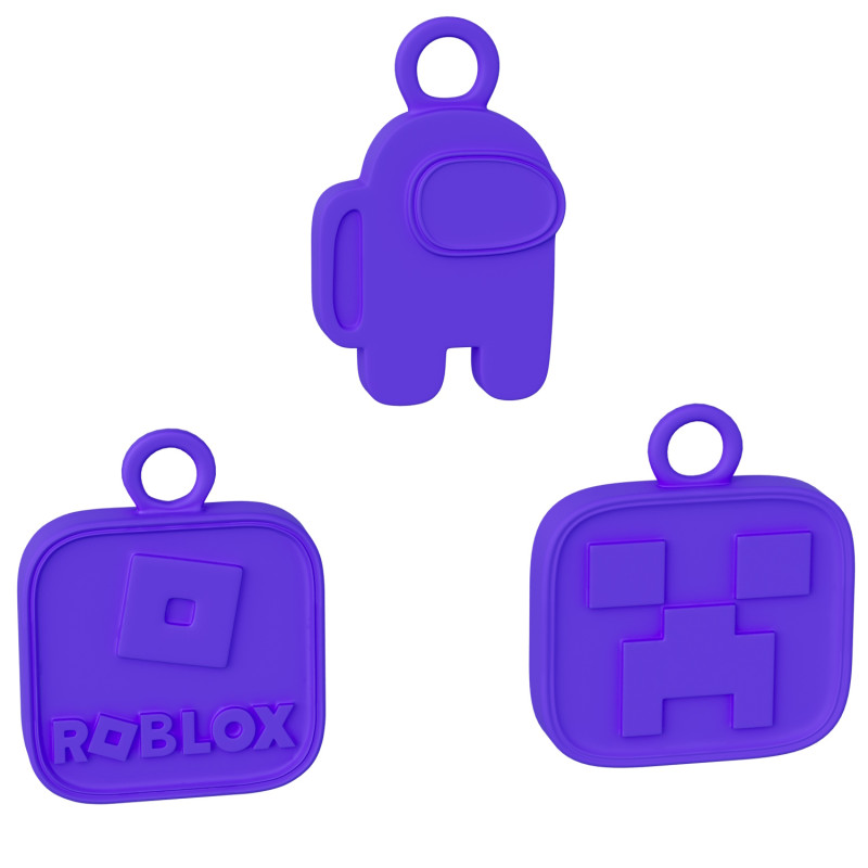Among Us Minecraft Roblox Keychain Set Model do druku 3D .c4d .max .obj .3ds .fbx .stl .blend