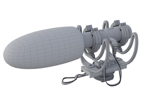 Microphone Rode VideoMic NTG 3D 모델