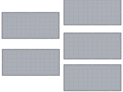 गेमिंग सरफेस सेट 3D मॉडल