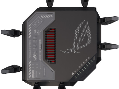 Gaming Wi-Fi router ROG 3D Modell