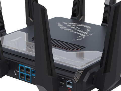 Gaming Wi-Fi router ROG 3D Modell