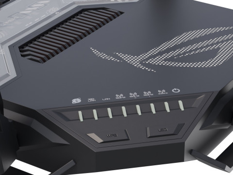 Gaming Wi-Fi router ROG 3D Modell