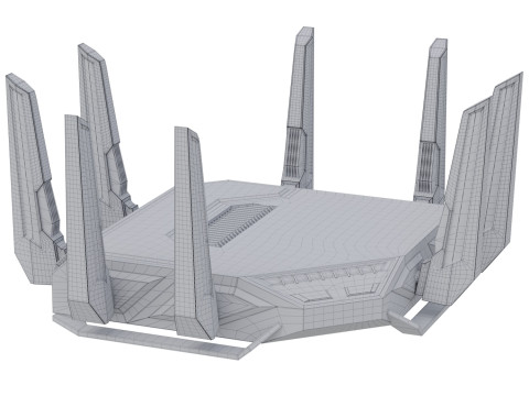 Gaming Wi-Fi router ROG 3D Modell