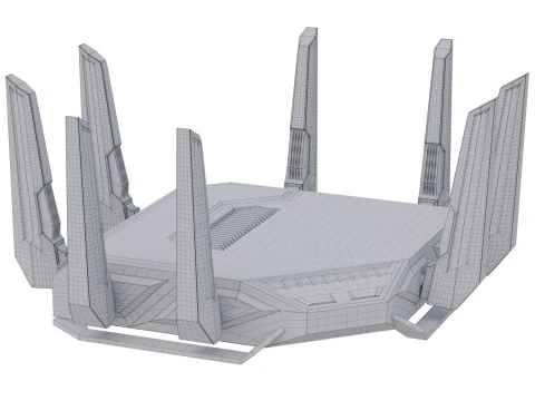 Gaming Wi-Fi router ROG 3D Model