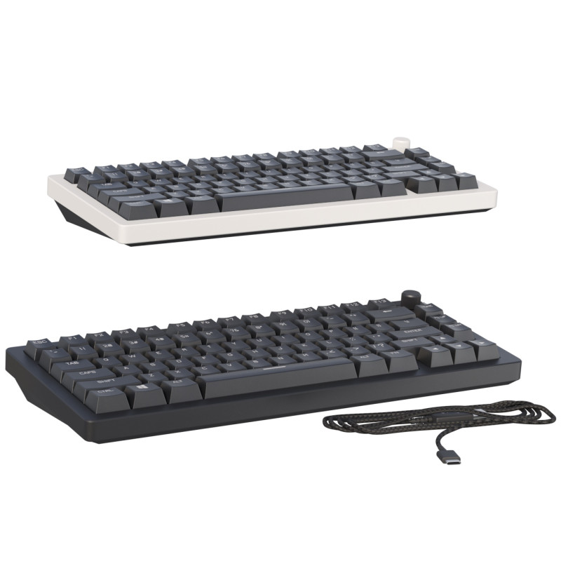 Keyboard HyperX Rise 75 3D Model .c4d .max .obj .3ds .fbx .stl .blend 