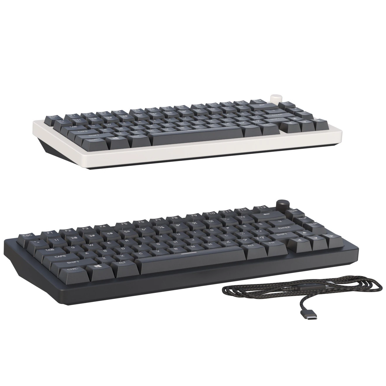 Keyboard HyperX Rise 75 3D Model .c4d .max .obj .3ds .fbx .stl .blend 