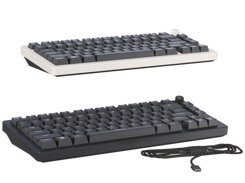 Keyboard HyperX Rise 75 3D मॉडल